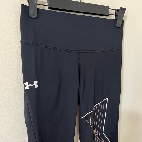 Under Armour Define The Run Reflective 7/8 Black Leggings Size Small - Picture 4 of 13
